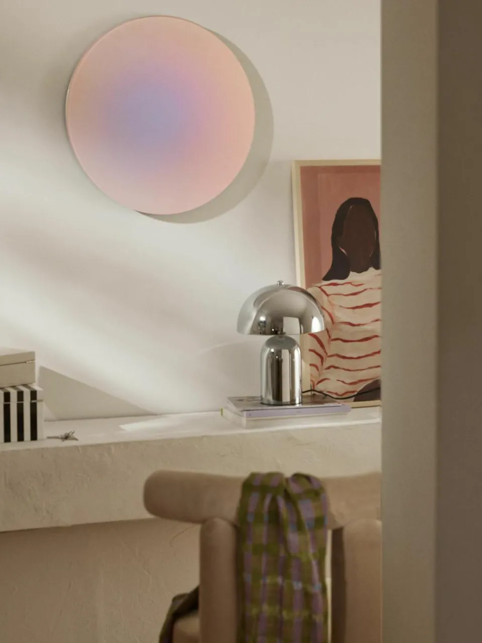 Iriserende design wandspiegel Ruby^Westwing Collection Clearance