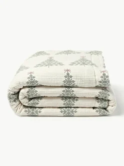 Jacquard bedsprei Cianna met kerstpatroon^Westwing Collection Hot