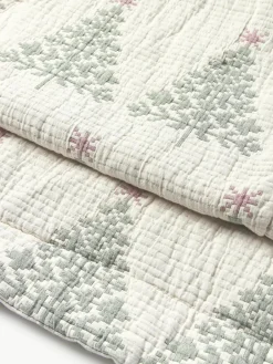 Jacquard bedsprei Cianna met kerstpatroon^Westwing Collection Hot
