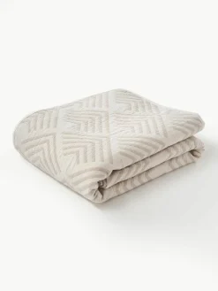 Jacquard bedsprei Milano met grafisch patroon^Westwing Collection Fashion