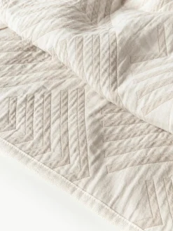 Jacquard bedsprei Milano met grafisch patroon^Westwing Collection Fashion
