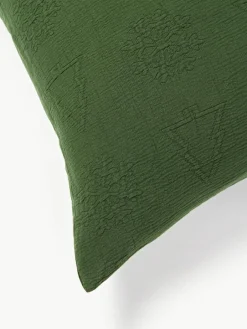 Jacquard kussensloop Sanvi met kerstmotief^Westwing Collection Hot