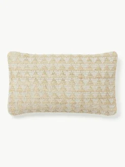 Juten kussenhoes Flint met geometrisch patroon^Westwing Collection Sale