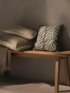 Juten kussenhoes Flint met geometrisch patroon^Westwing Collection Sale