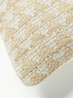Juten kussenhoes Flint met geometrisch patroon^Westwing Collection Sale