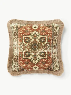 Juten kussenhoes Nario met franjes^Westwing Collection Discount