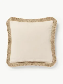 Juten kussenhoes Nario met franjes^Westwing Collection Discount