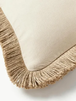Juten kussenhoes Nario met franjes^Westwing Collection Discount