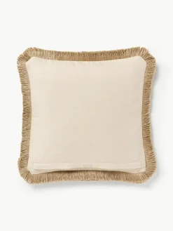 Juten kussenhoes Nario met franjes^Westwing Collection Outlet