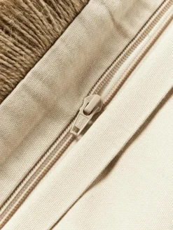 Juten kussenhoes Nario met franjes^Westwing Collection Outlet