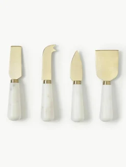 Kaasmessen Agata met marmeren handvat, set van 4^Westwing Collection Hot