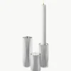 Kandelaar Bernadotte met groefstructuur, set van 3^GEORG JENSEN Outlet
