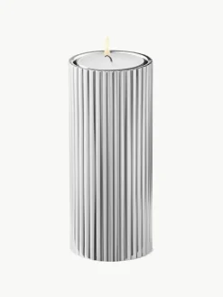 Kandelaar Bernadotte met groefstructuur, H 11 cm^GEORG JENSEN Sale