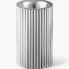 Kandelaar Bernadotte met groefstructuur, H 8 cm^GEORG JENSEN Fashion