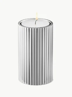 Kandelaar Bernadotte met groefstructuur, H 8 cm^GEORG JENSEN Fashion
