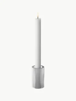 Kandelaar Bernadotte met groefstructuur, H 8 cm^GEORG JENSEN Fashion