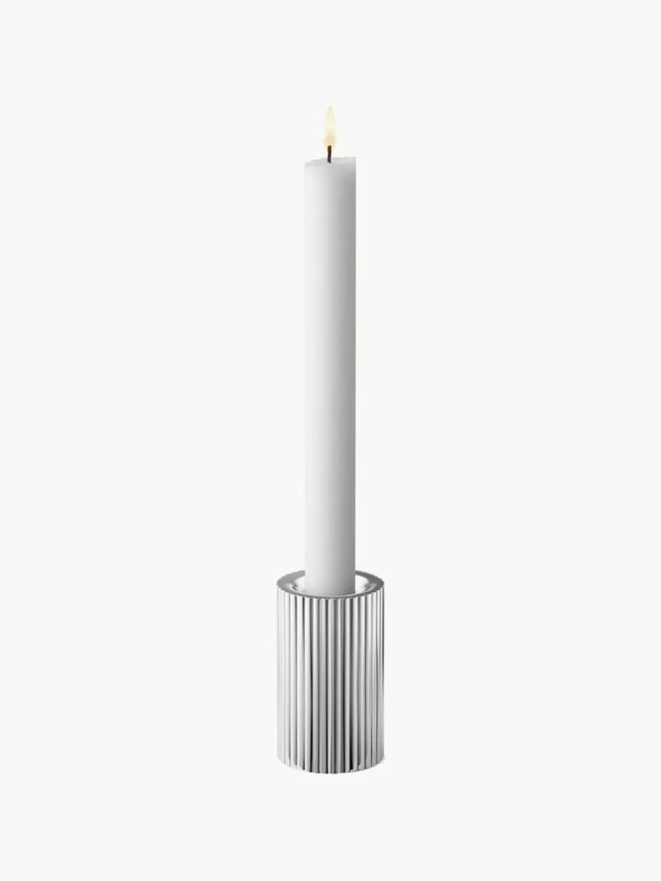 Kandelaar Bernadotte met groefstructuur, H 8 cm^GEORG JENSEN Fashion