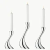 Kandelaars Cobra van edelstaal, set van 3^GEORG JENSEN Fashion