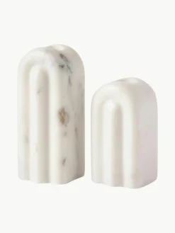 Kandelaars Malie uit marmer, set van 2^Westwing Collection Discount