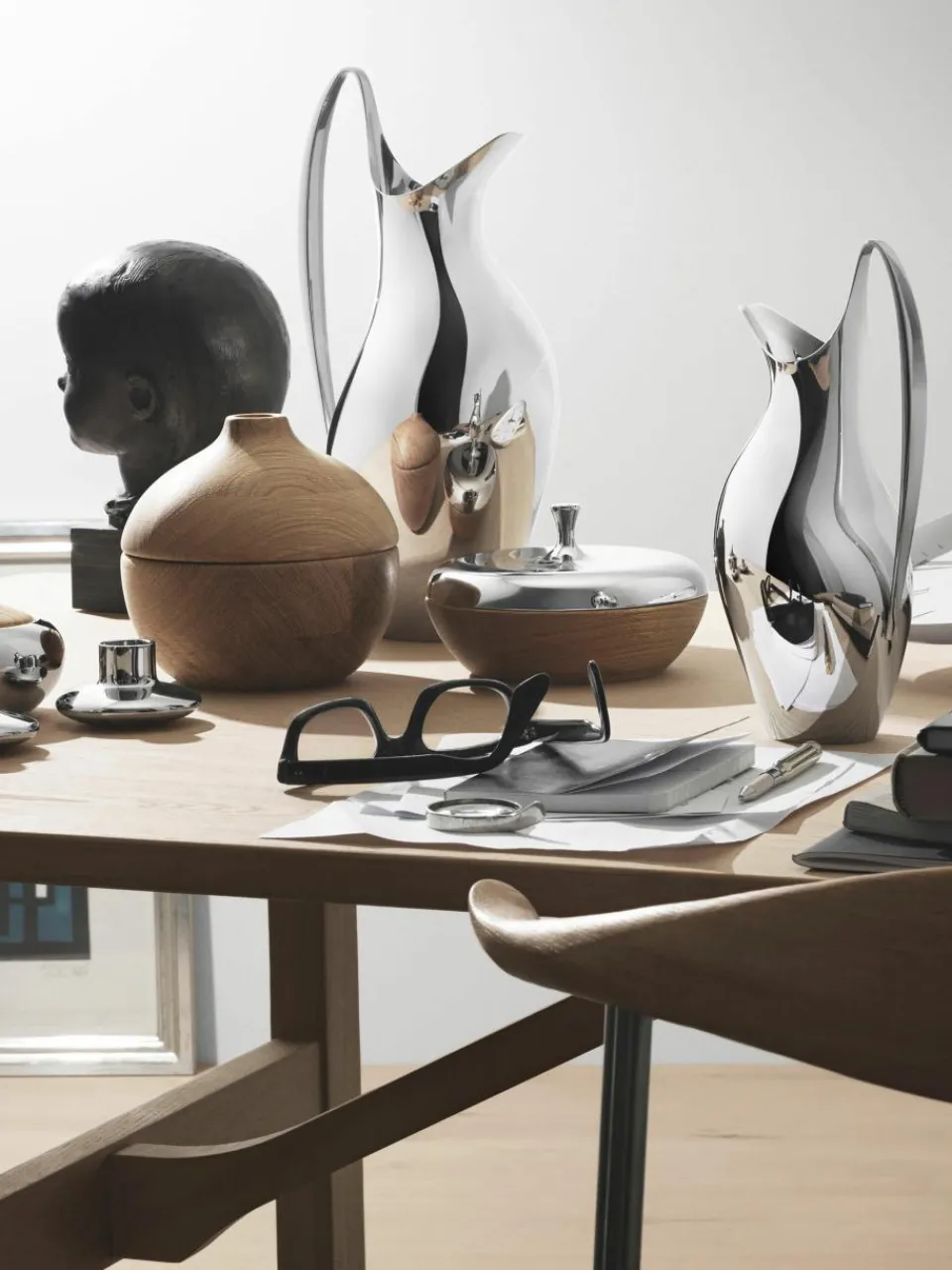 Karaf Koppel van edelstaal, 750 ml^GEORG JENSEN Discount