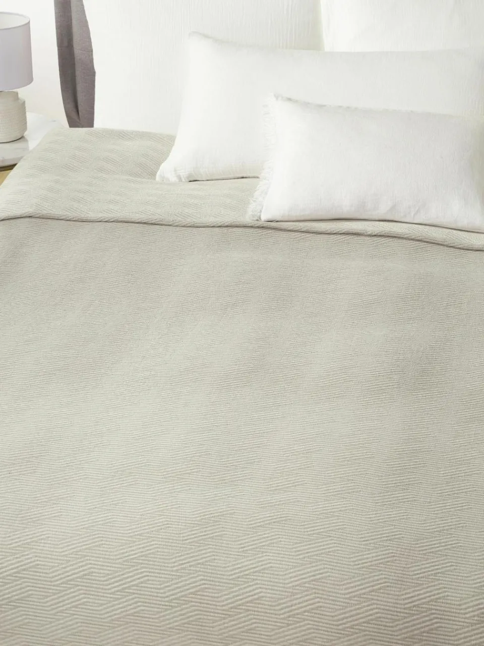 Katoenen bedsprei Ebony^Westwing Collection Discount