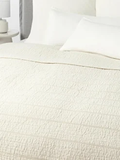Katoenen bedsprei Lianna met structuurpatroon^Westwing Collection Discount