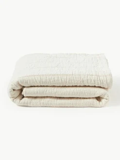 Katoenen bedsprei Lianna met structuurpatroon^Westwing Collection Discount