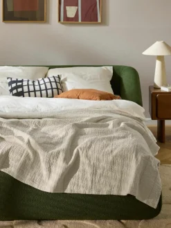 Katoenen bedsprei Lianna met structuurpatroon^Westwing Collection Discount