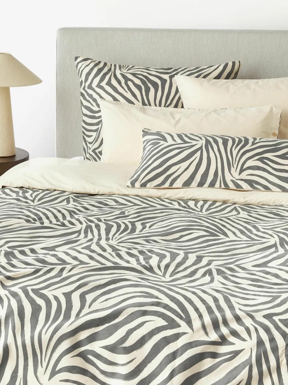 Katoenen dekbedovertrek Chase^Westwing Collection Outlet