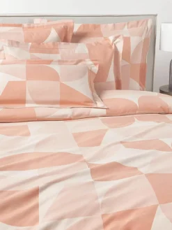 Katoenen dekbedovertrek Elinor met geometrisch patroon^Westwing Collection Clearance