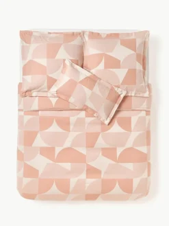 Katoenen dekbedovertrek Elinor met geometrisch patroon^Westwing Collection Clearance