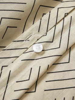 Katoenen dekbedovertrek Milano met grafisch patroon^Westwing Collection Outlet