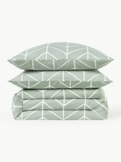 Katoenen dekbedovertrek Mirja met patroon^Westwing Collection Clearance