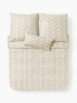 Katoenen dekbedovertrek Mirja met patroon^Westwing Collection Outlet