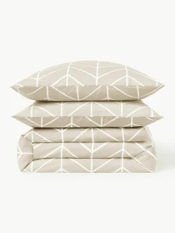 Katoenen dekbedovertrek Mirja met patroon^Westwing Collection Outlet