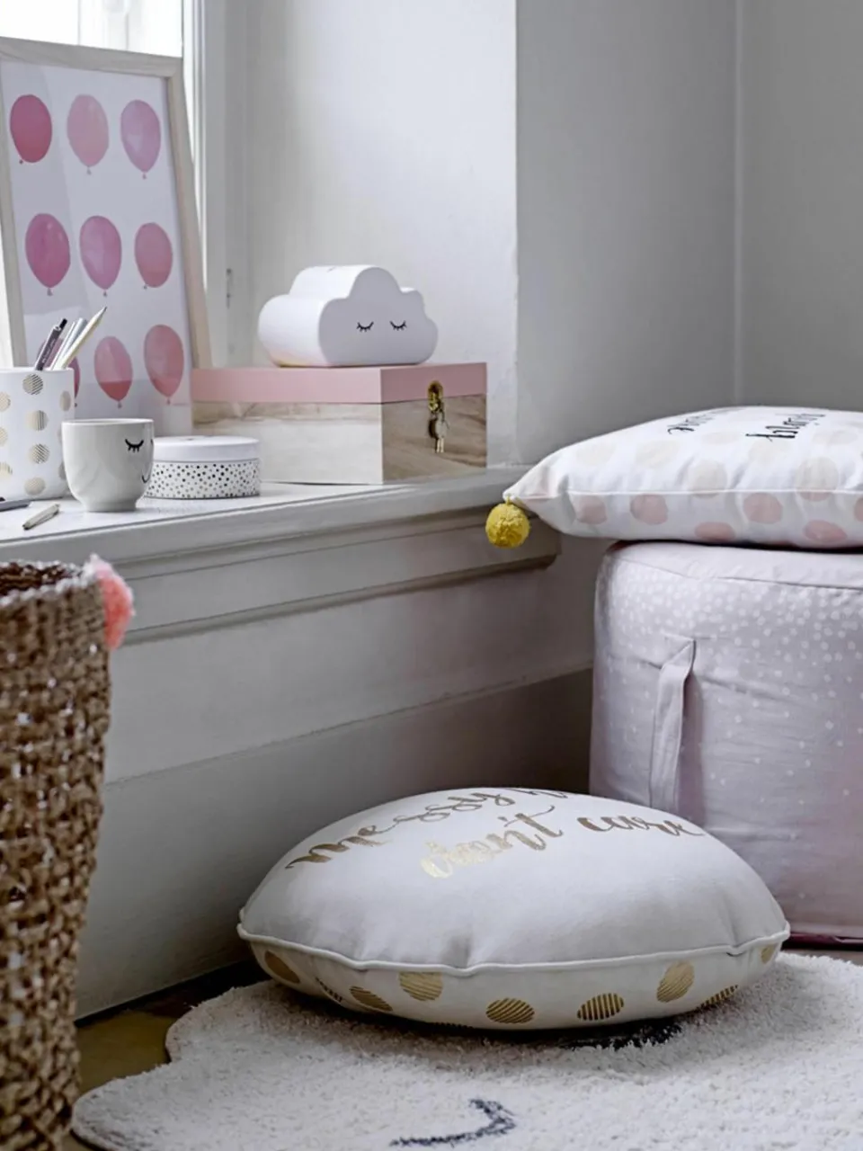 Katoenen kindervloerkleed Cloud^Bloomingville Mini Clearance