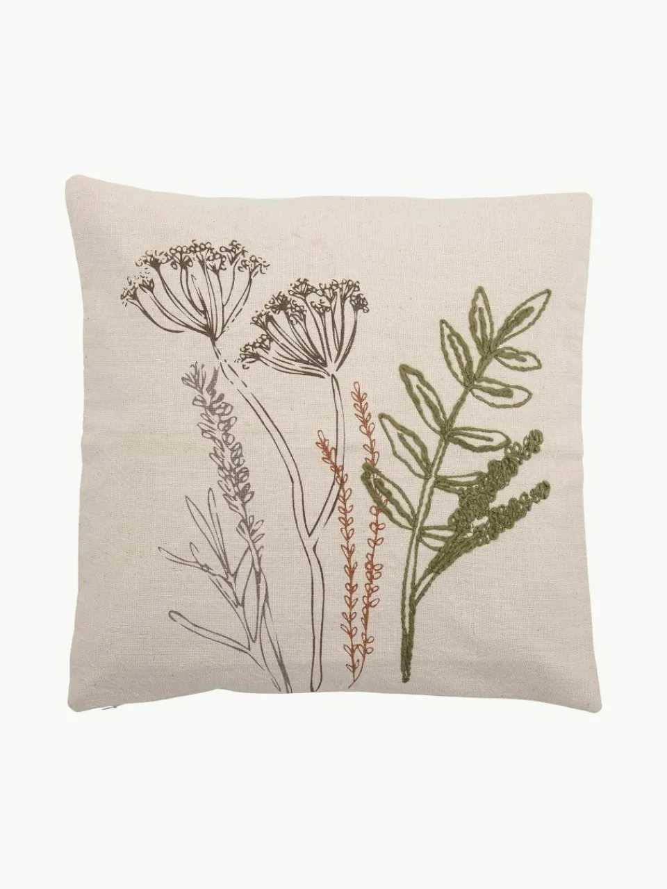 Katoenen kussen Bea met bloemmotief^Bloomingville Fashion