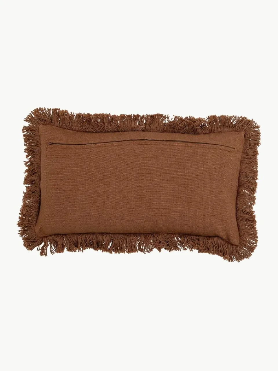 Katoenen kussen Galia met franjes^Bloomingville Discount