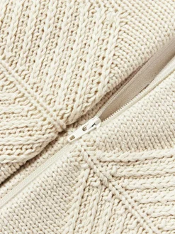 Katoenen kussenhoes Beryl met winters motief^Westwing Collection Clearance