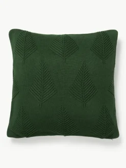 Katoenen kussenhoes Beryl met winters motief^Westwing Collection Discount