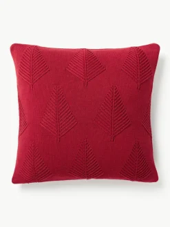 Katoenen kussenhoes Beryl met winters motief^Westwing Collection Discount