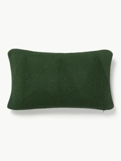 Katoenen kussenhoes Beryl met winters motief^Westwing Collection Online
