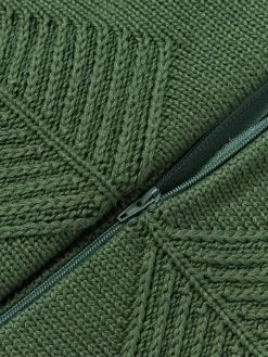 Katoenen kussenhoes Beryl met winters motief^Westwing Collection Online
