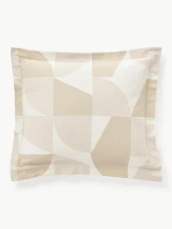 Katoenen kussenhoes Elinor met geometrisch patroon en opstaande zoom^Westwing Collection Discount