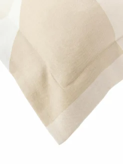 Katoenen kussenhoes Elinor met geometrisch patroon en opstaande zoom^Westwing Collection Discount