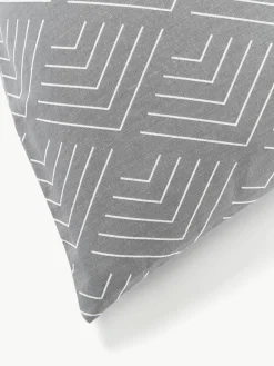 Katoenen kussenhoes Milano met grafisch patroon^Westwing Collection Fashion