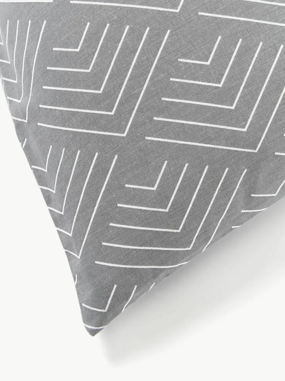 Katoenen kussenhoes Milano met grafisch patroon^Westwing Collection Fashion