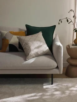 Katoenen kussenhoes Nomi met abstracte decoratie^Westwing Collection Sale