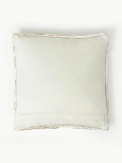 Katoenen kussenhoes Sela met getuft plantenmotief^Westwing Collection Sale
