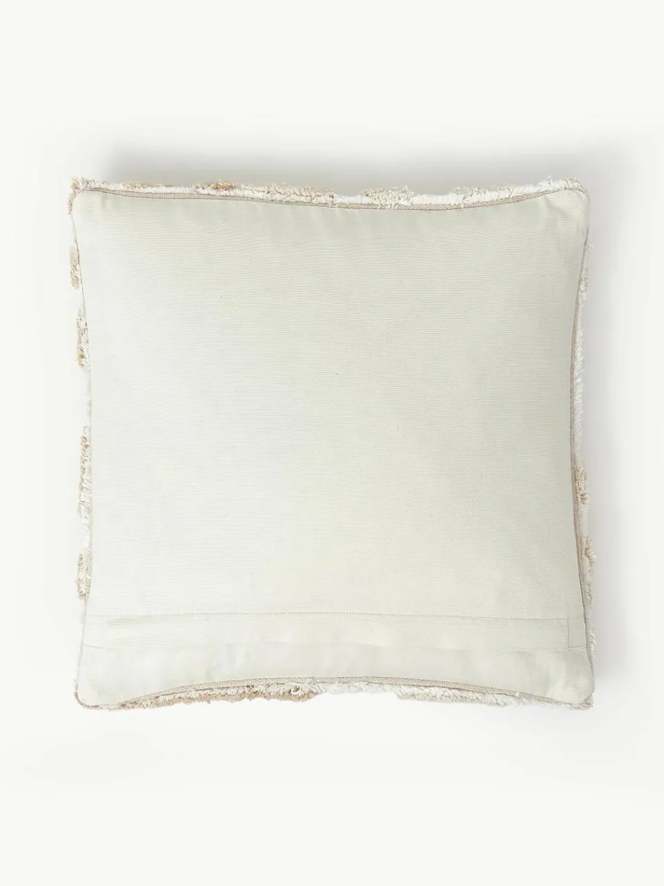 Katoenen kussenhoes Sela met getuft plantenmotief^Westwing Collection Sale